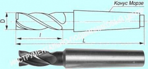 Фреза Концевая d56,0х 75х233 к/х  Р18  Z=6 КМ5 "CNIC"