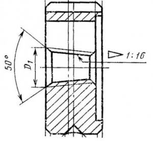 Плашка Коническая дюймовая   К    3/8"(NPT), 18 ниток/дюйм, dнар.45мм Р6АМ5 "TLX"