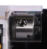 Proma SM-250E 
  Безопасность в применении  
 Зажимной патрон токарного станка можно закрыть защитным экраном для безопасности оператора  
